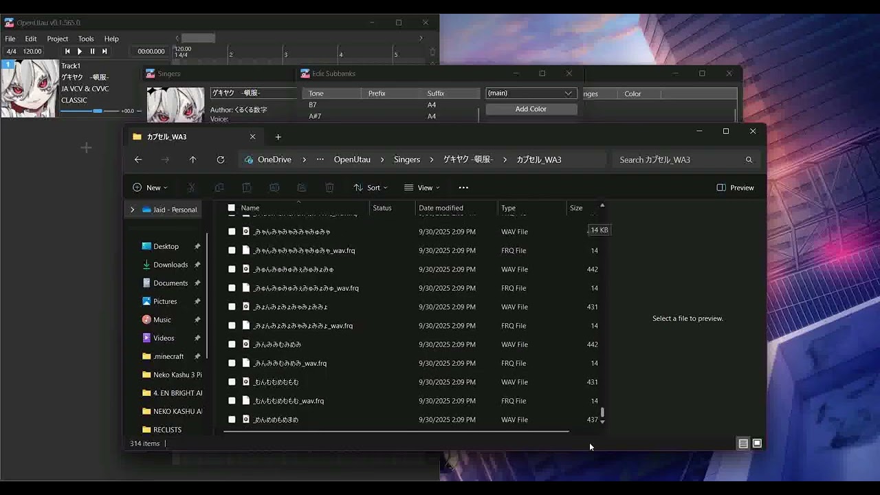 OpenUTAU Tutorial 6: Multipitch Voice Colors