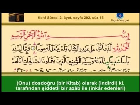 Kehf Suresi ve Türkçe Meali-Ok ile Takip Etme- İshak Danış