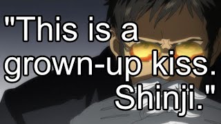 [Evangelion] Gendou Ikari gives Shinji Ikari an adult kiss [Voice Imitation].