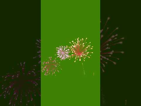 Fireworks green screen #vfx #greenscreen #shorts