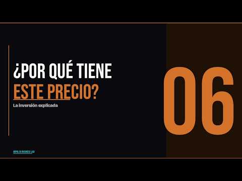 ¿Por qué tiene este precio?