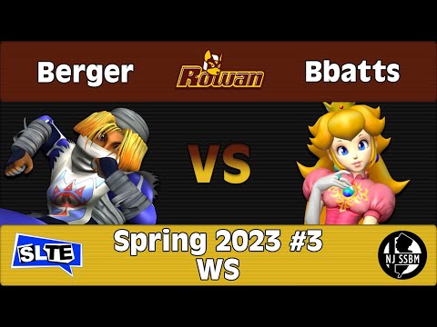 Rowan Spring 2023 #3: Berger (Sheik) Vs. Bbatts (Peach) - WS