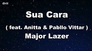 Sua Cara feat. Anitta &amp; Pabllo Vittar - Major Lazer Karaoke 【No Guide Melody】 Instrumental
