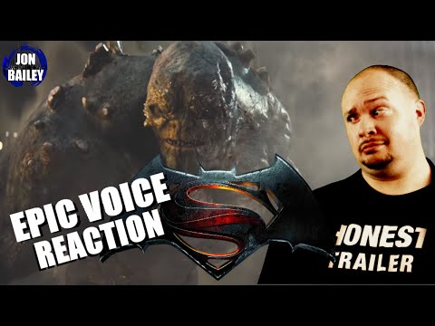 BATMAN V SUPERMAN TRAILER REACTION (Epic Voice Review)