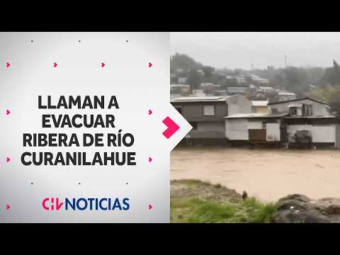 Alertan crecida de río Curanilahue: Senapred llamó a evitar acercarse a la ribera