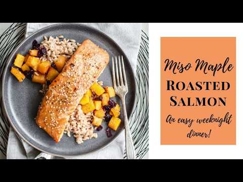 Miso Maple Roasted Salmon