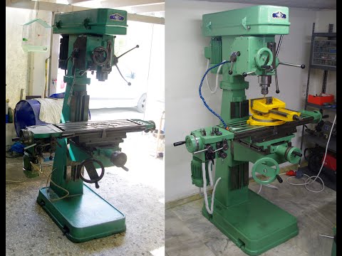 FAMUP MD 40 TCS drilling and milling machine restore by labrinos sewing attachment.