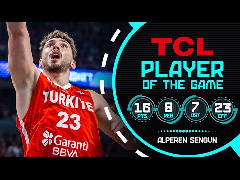 Alperen Sengun (16 PTS) fills stat sheet as TUR 🇹🇷 take down hosts LAT 🇱🇻 at #EuroBasket 2025!