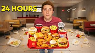 24 Hours in McDonald's… But Every Item I Eat Reduces the Time