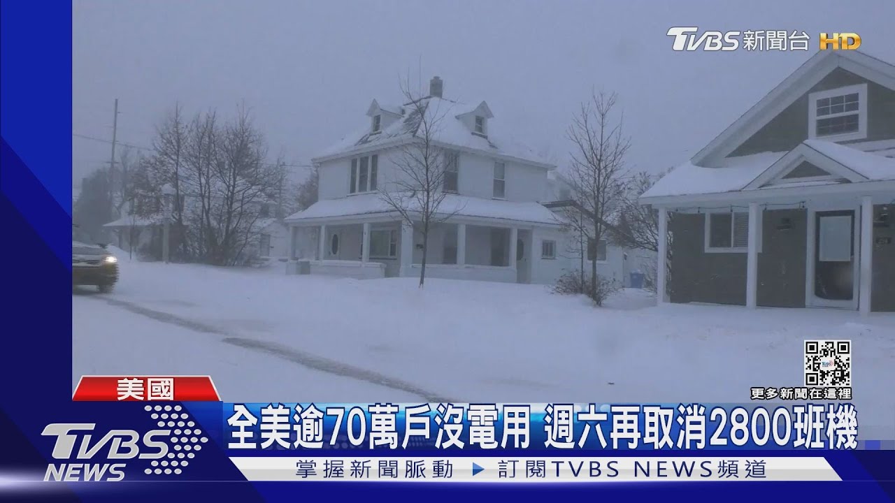 美加冷颼颼!多倫多、水牛城關邊境橋 CNN記者快被風雪吹倒