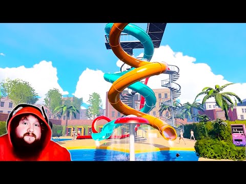 This Slide Is Dangerous (Waterpark Sim Episode 13)