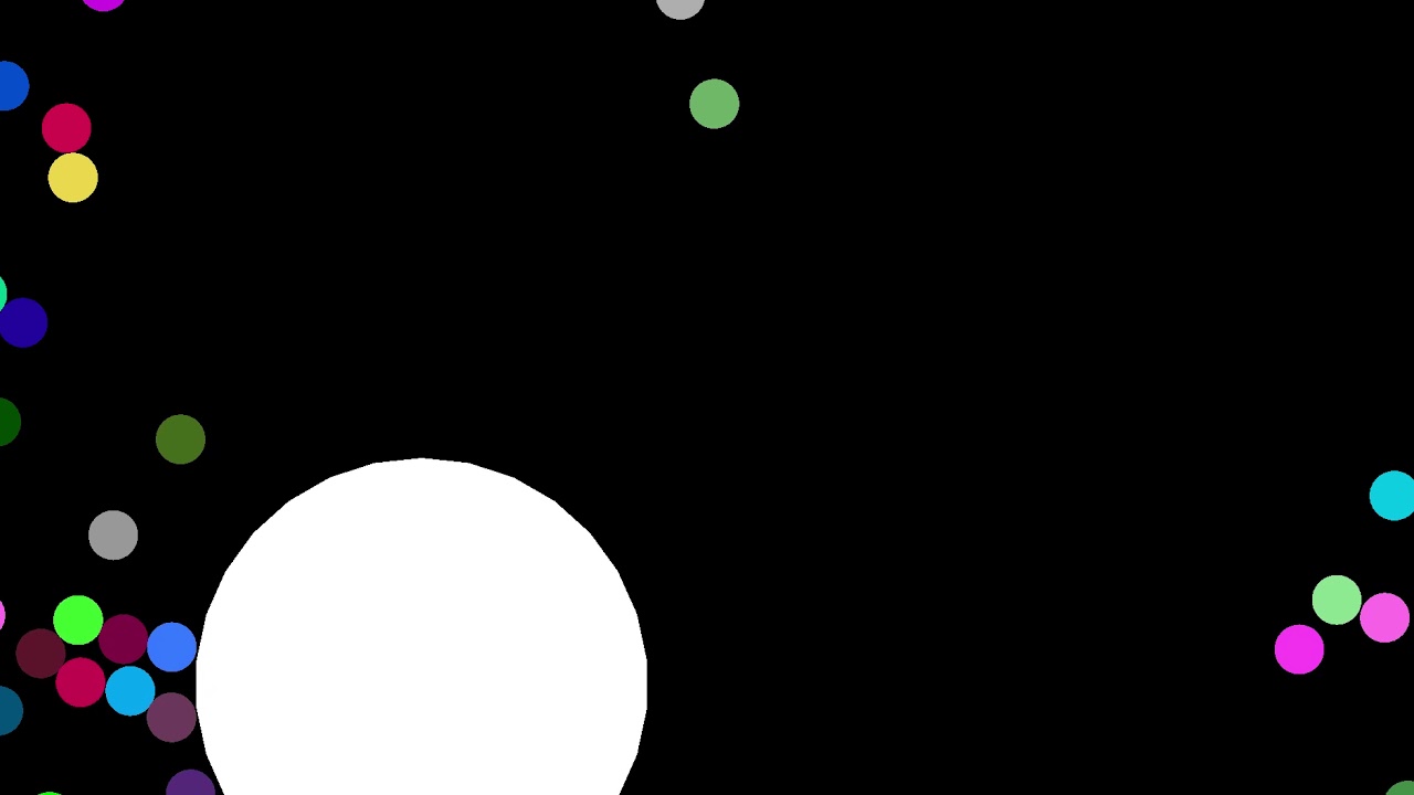 SFML/C++ Physics engine demonstration : giant ball