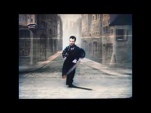 Little Tich, Big Boots Dance in color! (1900) [A.I. enhanced & colorized]