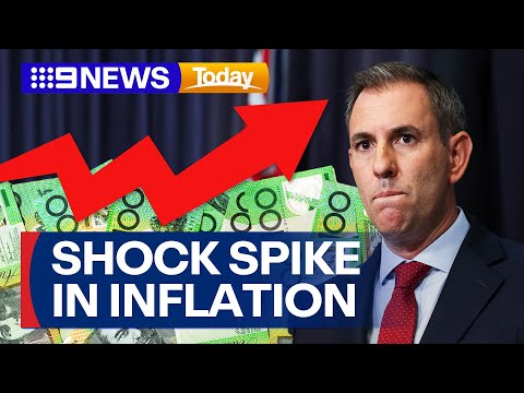 Treasurer denies blame for inflation spike as budget fears grow | 9 News Australia