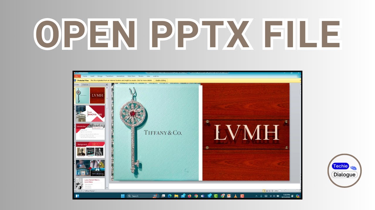 How to Open PPTX File