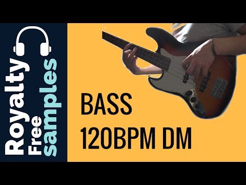 Bass Guitar Sample - Free samples - Bass Sample 120 BPM DM