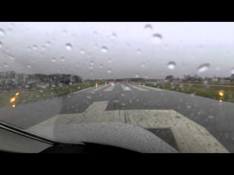 Rainy/windy landing at Clermont Co. (I69)