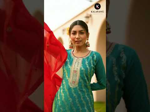Kalarang Divyanka Pure Muslin Dola Jacquard  Wholesale Salwar Suit Catalog – product video thumbnail