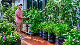 A small yard is no problem—I’ve grown lush green vegetables that I har