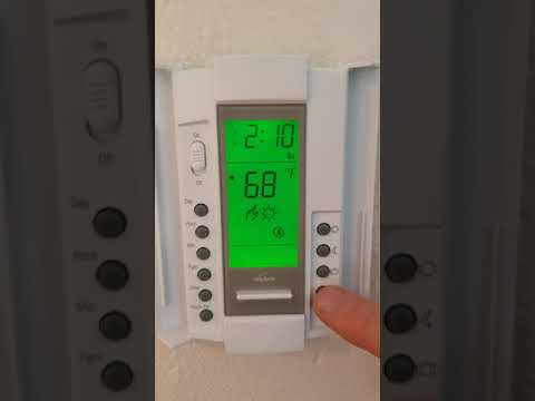 Operating An Aube Brand Thermostat