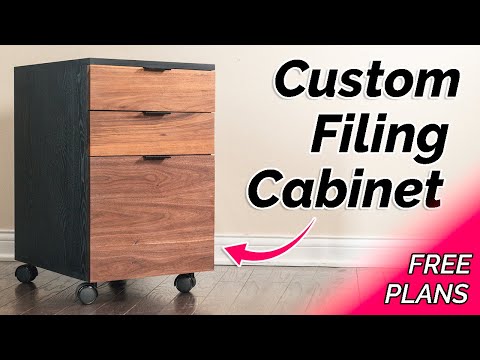 DIY FILING CABINET For My Home Office - How To Make Woodworking
