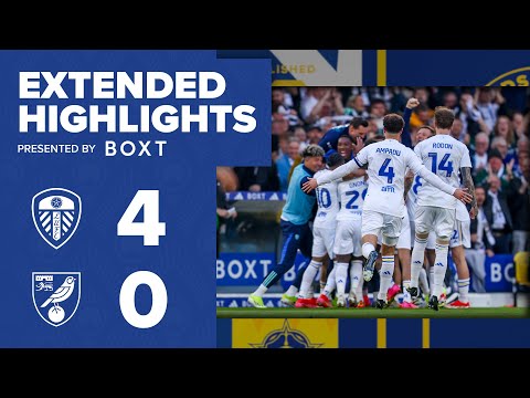 Extended highlights | Leeds United 4-0 Norwich City (Agg: 4-0) | EFL Championship Play-off