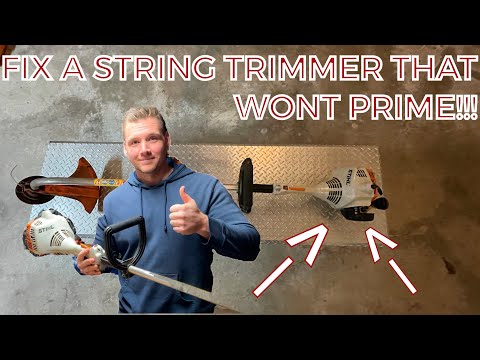 How to fix a string trimmer that won't prime (purge bulb doesn't work / won't fill)