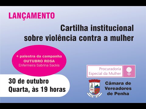 Lançamento da cartilha pelo fim da violência contra a mulher