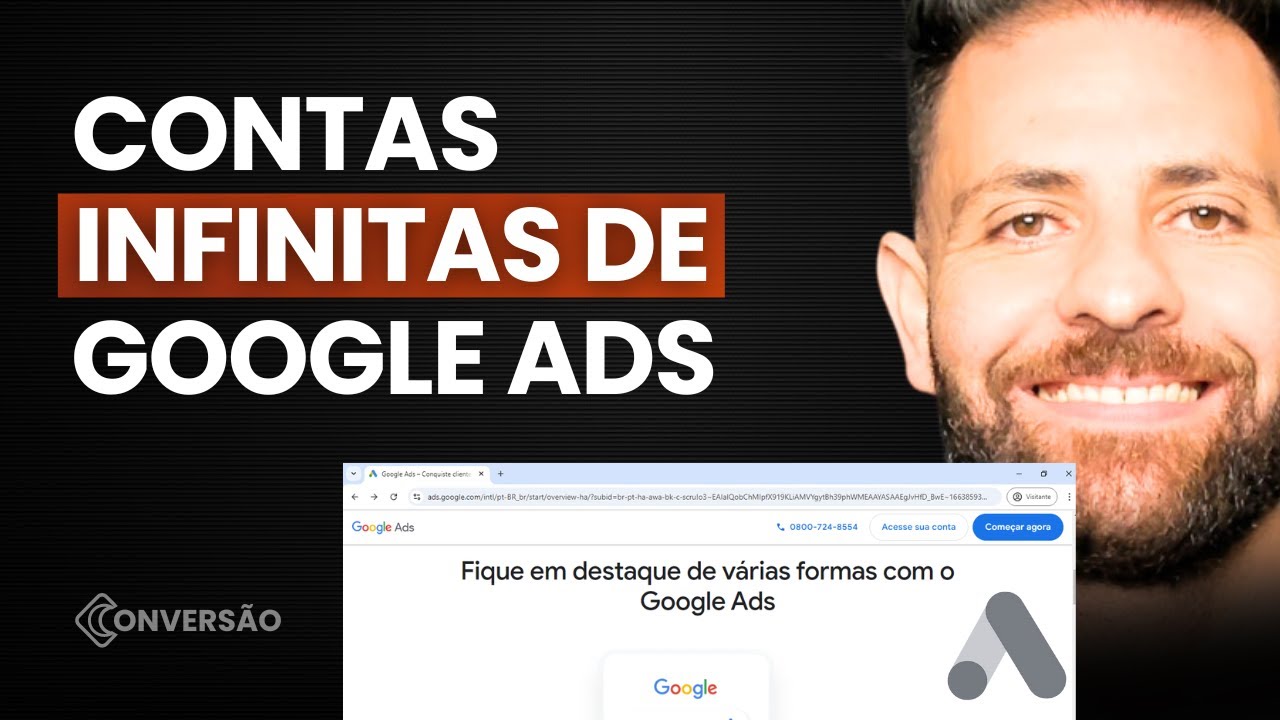 Como Criar VÁRIAS CONTAS no Google Ads [Contas Infinitas]