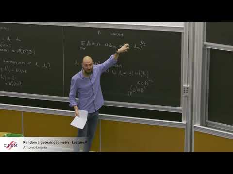 Antonio Lerario: Geometria algébrica aleatória - Aula 4