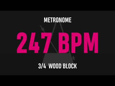 247 BPM 3/4 - Best Metronome (Sound : Wood block)