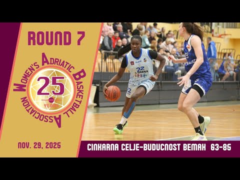 2025-26 WABA Round 7: Cinkarna Celje-Buducnost Bemax 63-85 (29/11)