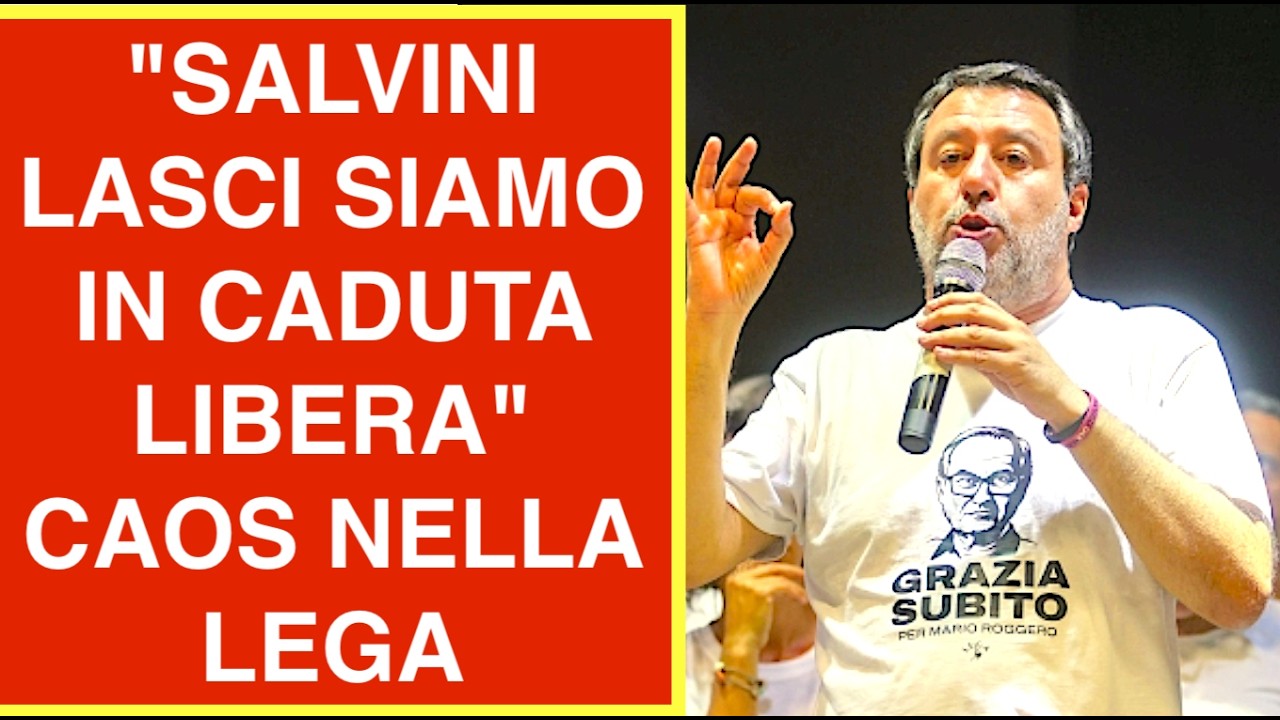 "SALVINI DEVE LASCIARE SIAMO IN CADUTA LIBERA" CAOS NELLA LEGA VS IL CAPO
