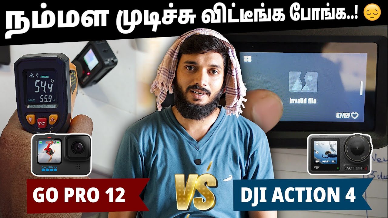 GO PRO vs DJI ACTION 4, பாடா படுத்திய Action Camera...