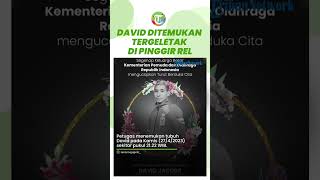 Kronologi Meninggalnya David Jacobs, Ditemukan Tergeletak di Pinggir Rel pada Kamis Malam