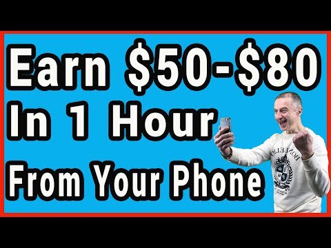 📱How To Make Money From Your Smartphone - Earn $50 To $80 In 1 Hour (Worldwide) Video