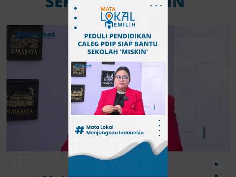 PEDULI PENDIDIKAN CALEG PDIP SIAP BANTU SEKOLAH 'MISKIN'