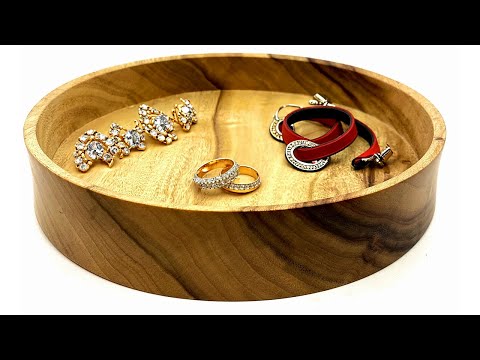Woodturning the Storage tray.