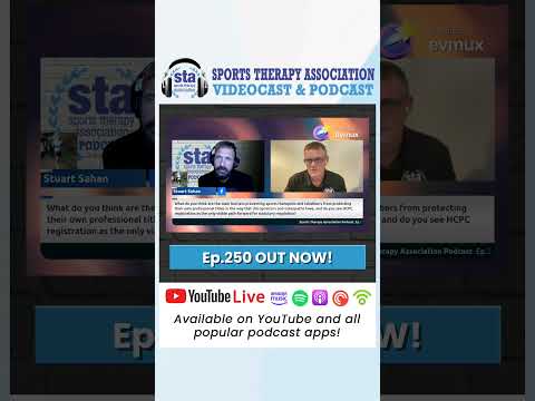 Ep.250 'STA Catch Up' with guest Gary Benson, Founder of the Sports Therapy Association.