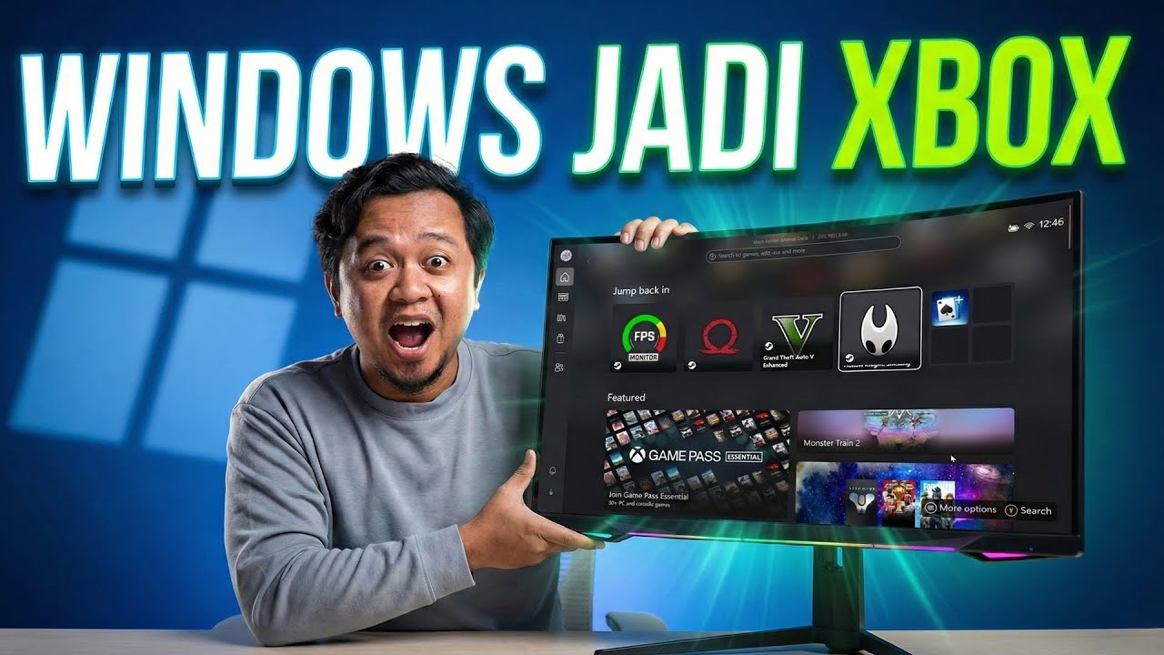 WINDOWS 11 XBOX MODE! Cobain FULL SCREEN EXPERIENCE Windows 11 Bisa Hemat RAM 50%
