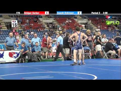 Cadet 170 - Bridger Barker (Arizona) vs. Joseph Robinson (Illinois)