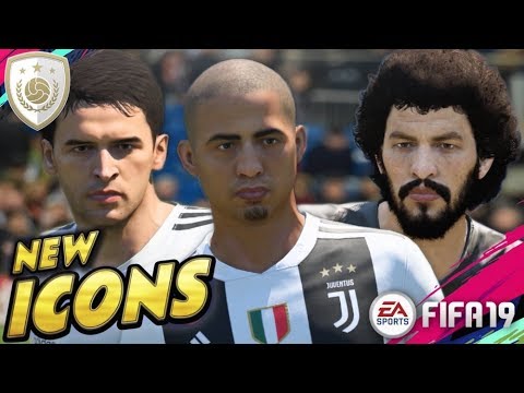 FIFA 19 | ALL ICONS FACES | SOCRATES - RAUL - RIVALDO - CRUYFF