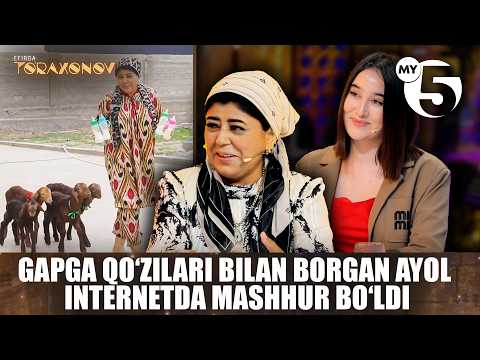 Gapga qoâzilari bilan borgan ayol internetda mashhur boâldi | EFIRDA TO'RAXONOV