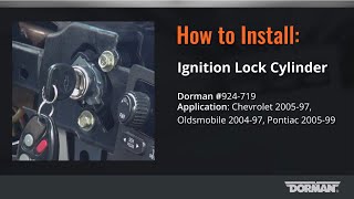 GM Ignition Lock Cylinder Repair Video by Dorman Products