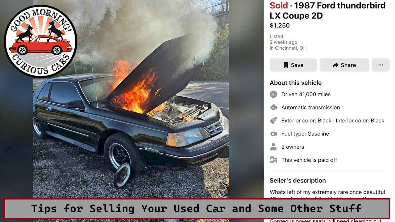 Tips for Selling Your Used Car Online and Some Other Stuff