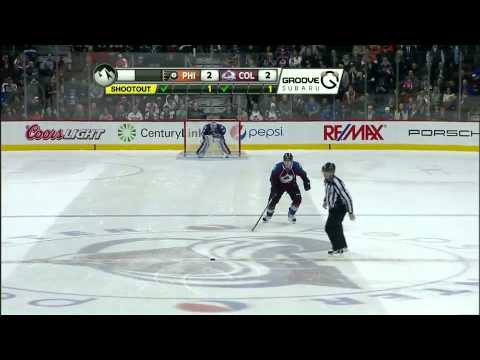Avalanche vs Flyers Shootout 12/19/11