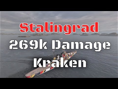 Stalingrad T10 Soviet Cruiser | 269k Damage, 5 Kills | World of Warships