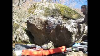 【大田山の会】湯河原幕岩　貝殻岩　パイプライン　初段