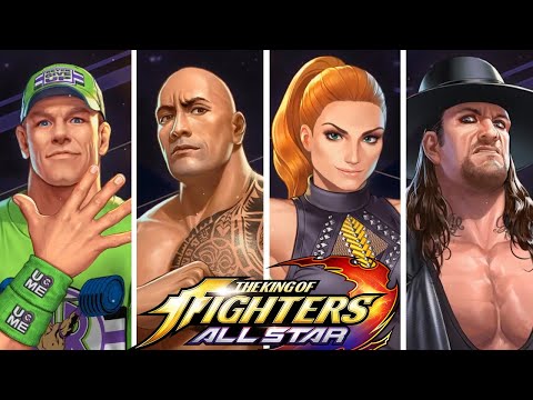KOF: ALLSTAR X WWE - All Character ReveaLs!