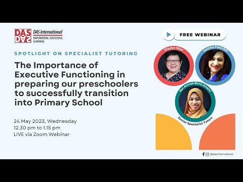 Destaque no webinar de tutoria especializada - A importância do funcionamento executivo em pré-escolares